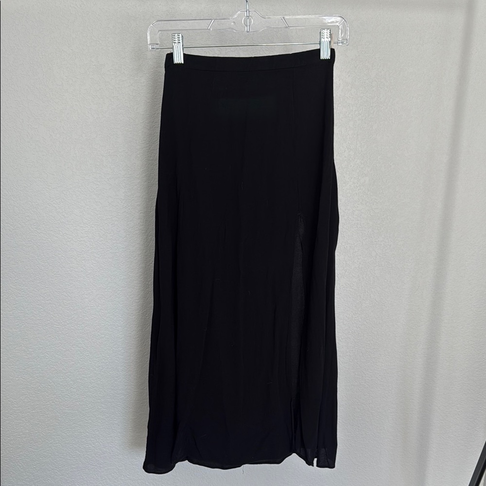 Wilfred Classic Black Midi Skirt